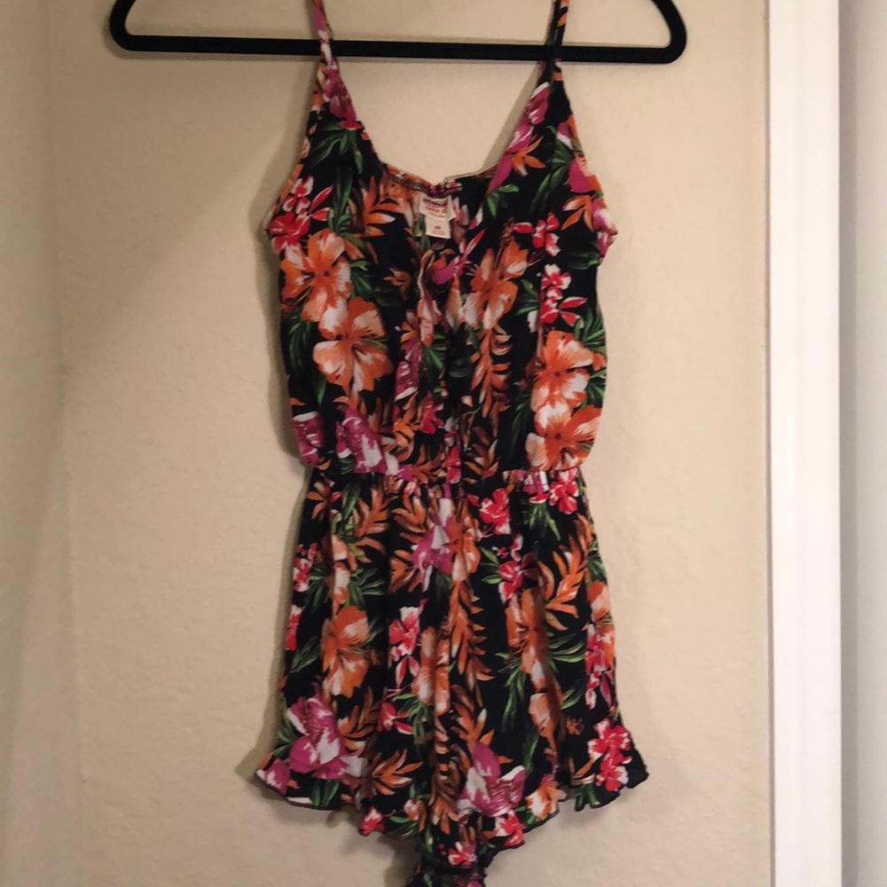 Bright floral romper